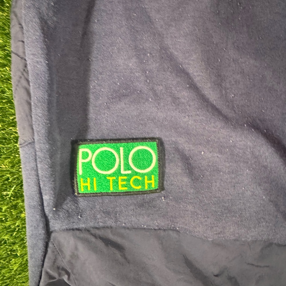 Polo by Ralph Lauren Navy Joggers with Green Accents - Picture 3 of 6